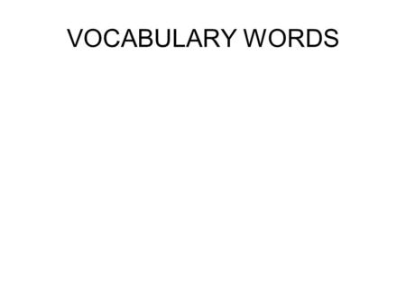 VOCABULARY WORDS “Wild Shots, They’re My Life” by Tui De Roy.