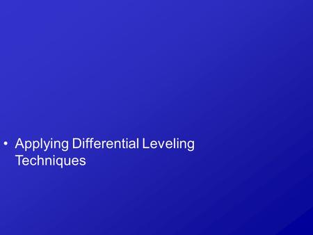 Applying Differential Leveling Techniques. Next Generation Science /Common Core Standards Addressed! CCSS.ELA Literacy. RST.9 ‐ 10.2 Determine the central.