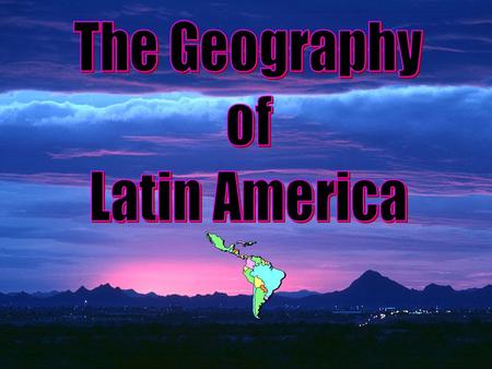 Regions of Latin America Central America The Caribbean South America South America.