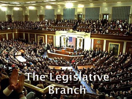 I.Congress is the national legislature. It is bicameral and divided into two parts: The House of Representatives and the Senate.