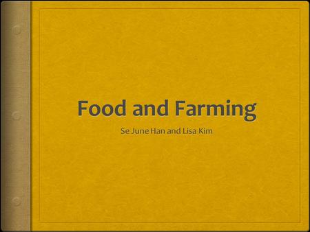 Basic Farming  Crops of Nigeria: Corn, Rice, Yams, Cocoa, Peanuts, Cassava and Sorghum  The farming uses about 70% of the country’s labor force  Farms.