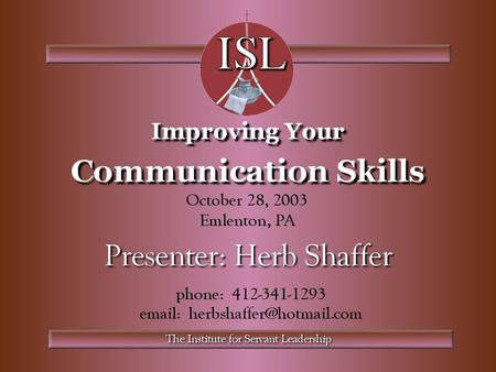 This module is:  an introduction to communication in general  about making effective presentations  about being more effective in all areas of communication.