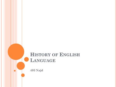 History of English Language