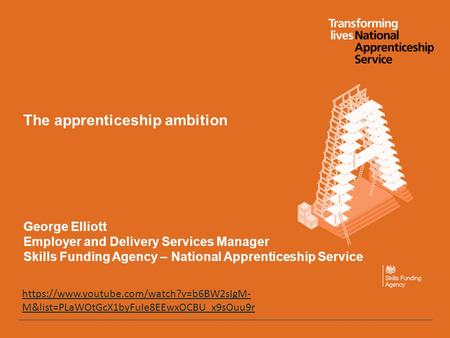 The apprenticeship ambition