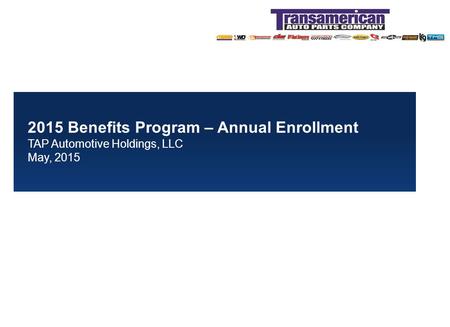 2015 Benefit Programs Agenda