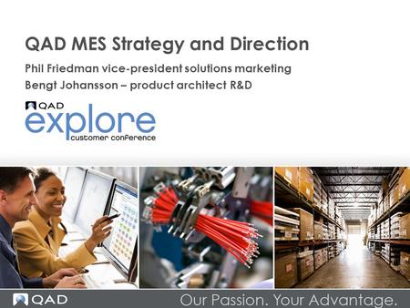 QAD MES Strategy and Direction