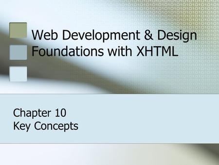 Web Development & Design Foundations with XHTML