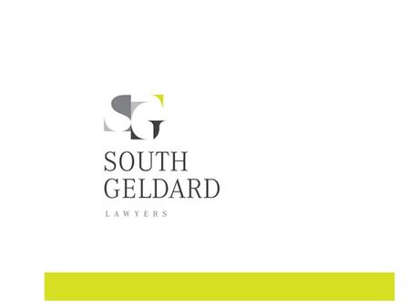 GETTING INVESTMENT READY A LEGAL FRAMEWORK SETTING THE TERMS GORDON STÜNZNER SOLICITOR SOUTH GELDARD LAWYERS.