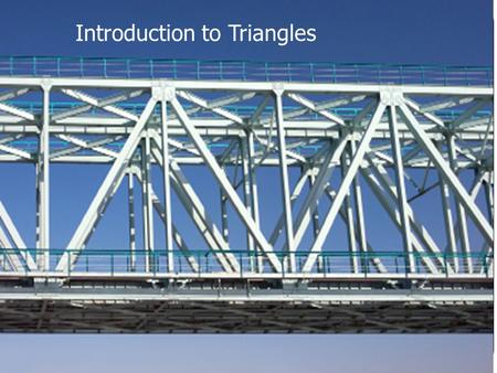 Introduction to Triangles