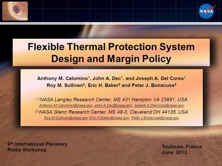 Flexible Thermal Protection System Design and Margin Policy