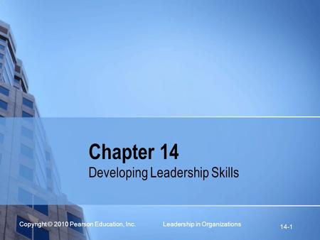 Developing Leadership Skills