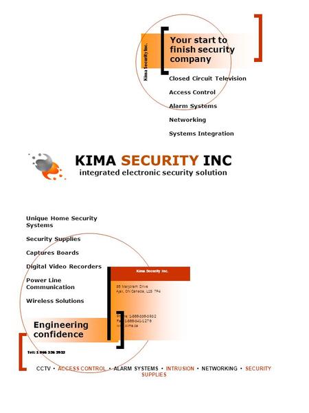 Tel: 1 866 336 3932 Unique Home Security Systems Security Supplies Captures Boards Digital Video Recorders Power Line Communication Wireless Solutions.