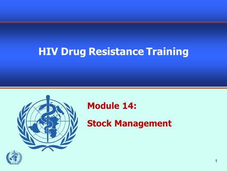 HIV Drug Resistance Training