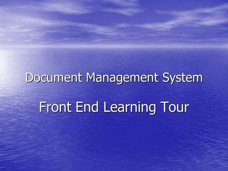 Document Management System