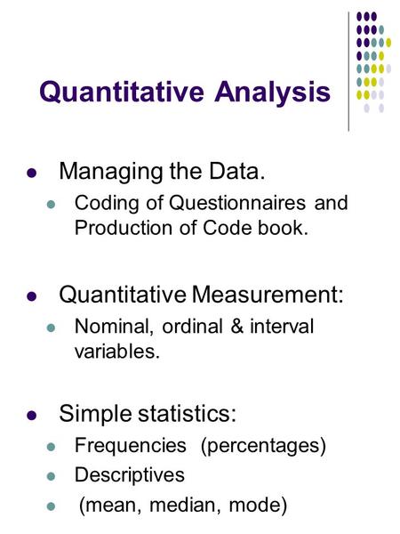 Quantitative Analysis