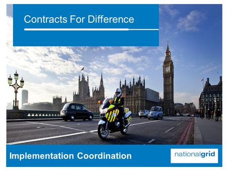 Contracts For Difference Implementation Coordination.