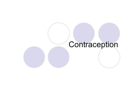 Contraception.