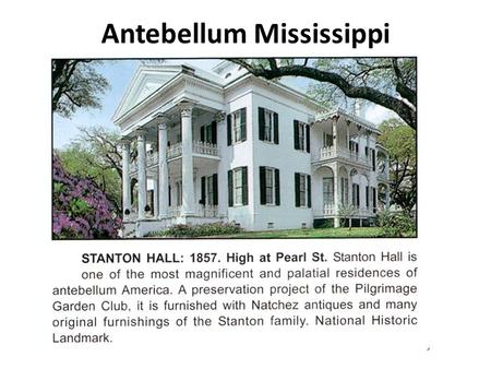 Antebellum Mississippi