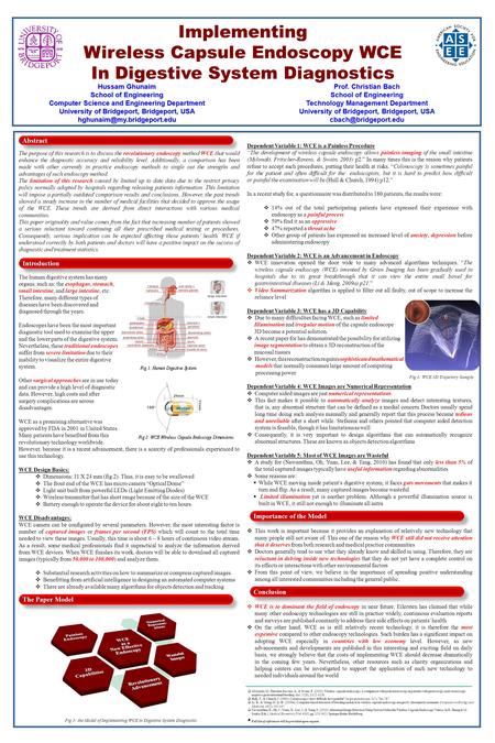 The purpose of this research is to discuss the revolutionary endoscopy method WCE that would enhance the diagnostic accuracy and reliability level. Additionally,