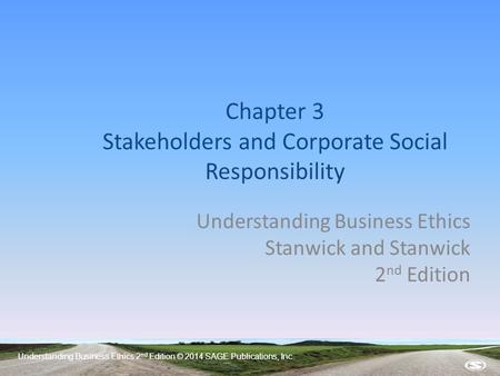 Chapter 3 Stakeholders and Corporate Social Responsibility