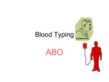 Blood Typing ABO.