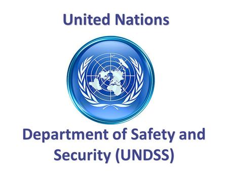 Department of Safety and Security (UNDSS)