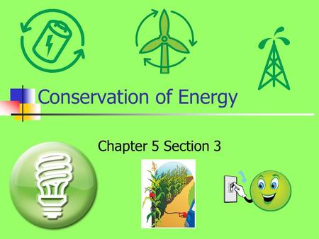 Conservation of Energy