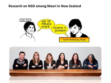 Research on NSSI among Maori in New Zealand. SI vs NSSI.