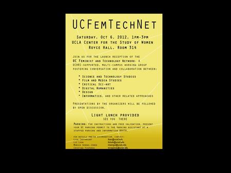 Welcome to FemTechNet! -Greeting -Introductions -FemTechNet: What is it? - Why Feminism & Technology? - Example of current project -Initiatives & timeline.