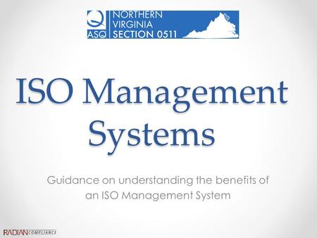 ISO Management Systems