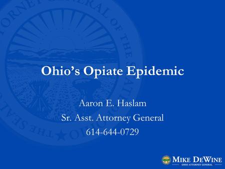 Ohio’s Opiate Epidemic