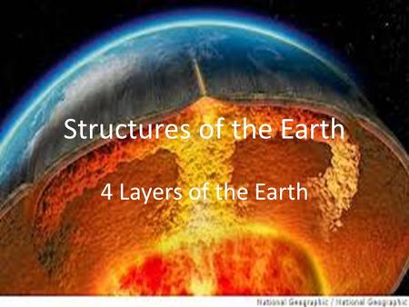 Structures of the Earth