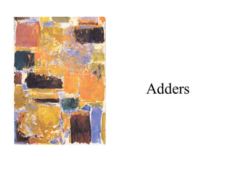 Adders. Full-Adder The Binary Adder Express Sum and Carry as a function of P, G, D Define 3 new variable which ONLY depend on A, B Generate (G) = AB.