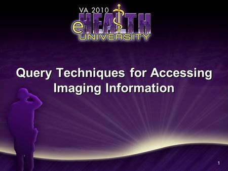 Query Techniques for Accessing Imaging Information