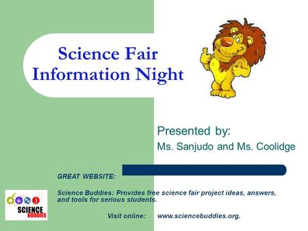 Science Fair Information Night