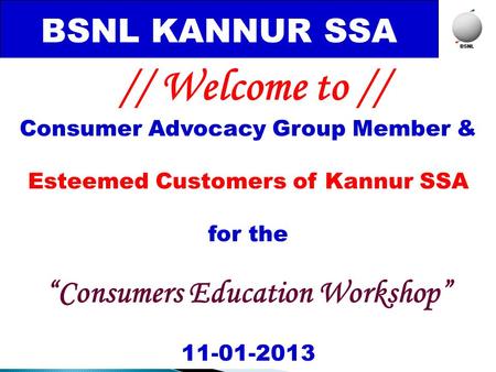 “Consumers Education Workshop”