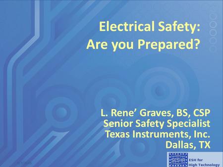 Electrical Safety: Are you Prepared?