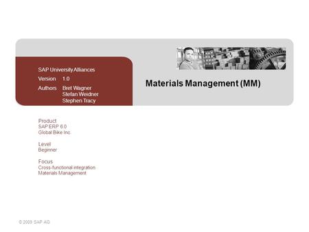 Materials Management (MM)