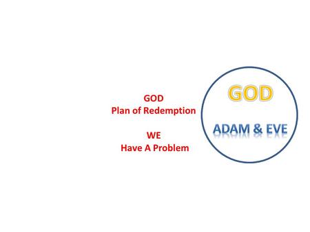 GOD Plan of Redemption WE Have A Problem. The Crucifixion of Jesus Focal Point of Redemptive History Final And Most Important Piece of God’s Plan John.