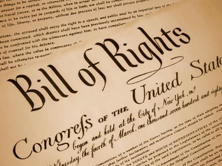 Bill of Rights.