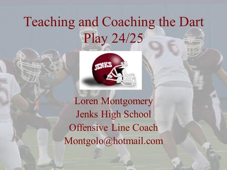 Teaching and Coaching the Dart Play 24/25