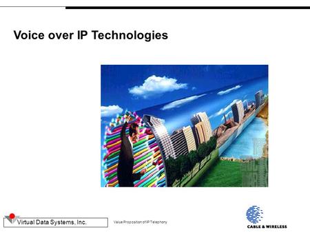 Virtual Data Systems, Inc. Value Proposition of IP Telephony Voice over IP Technologies.