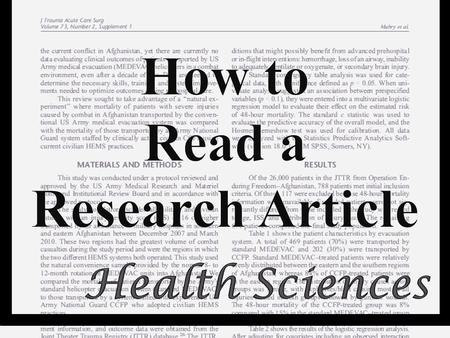 Topics Covered Abstract Headings/Subheadings Introduction/Literature Review Methods Goal Discussion Hypothesis References.