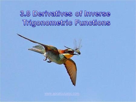 Www.apcalculusbc.com. We can find the inverse function as follows: Switch x and y. At x = 2 : To find the derivative of the inverse function: