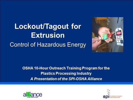 Lockout/Tagout for Extrusion