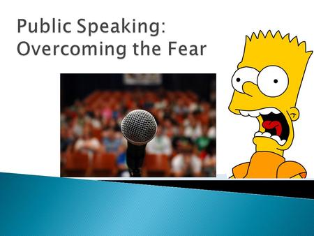 1. Your Assignment ◦ This is the stressor or cause of your anxiety. ◦ “You must deliver a speech to inform…” 2. Reaction ◦ You consciously react… ◦ “I’m.