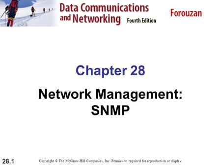 Network Management: SNMP