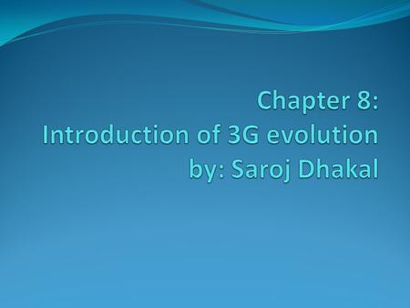 Third-generation mobile communication started in ITU (International Telecommunication Union) at1980s. The evaluation criteria set the target data rates.