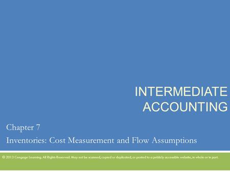 Intermediate Accounting