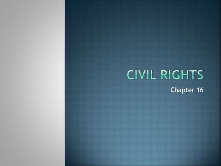 Chapter 16.  Seattle Schools Integrated Busing Case  Seattle had not shown that the goal of racial integration justi9fied the method it used White v.